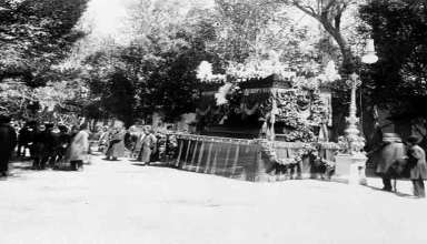 تشییع ناصرالدین شاه قاجار-کاخ گلستان-تهران شناسی-tehranshenasi