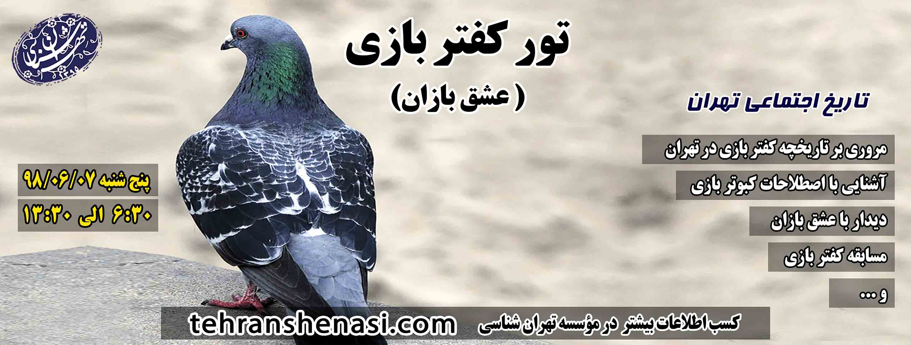 تور کبوتر بازی-تهران شناسی