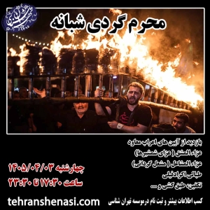 محرم گردی شبانه-موسسه تهران شناسی